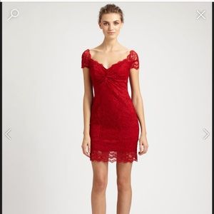 Nicole Miller - Red Lace Dress